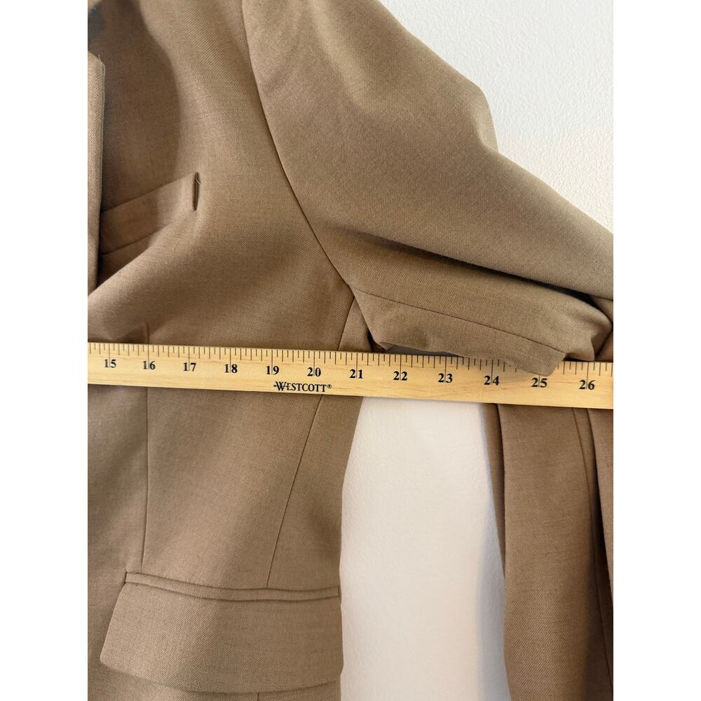 J.Crew Schoolboy Blazer Camel Tan Gold Button Wool Blend NWT Size 14 - Picture 10 of 14